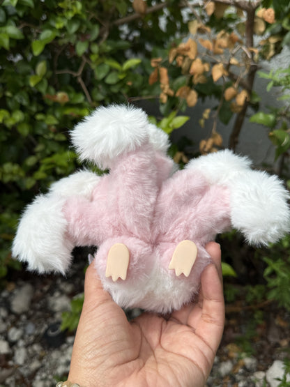 Pink Custom Nine-tailed Handmade Fluffy Labubu