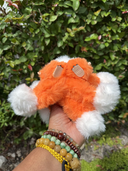 Orange Custom Nine-tailed Handmade Fluffy Labubu