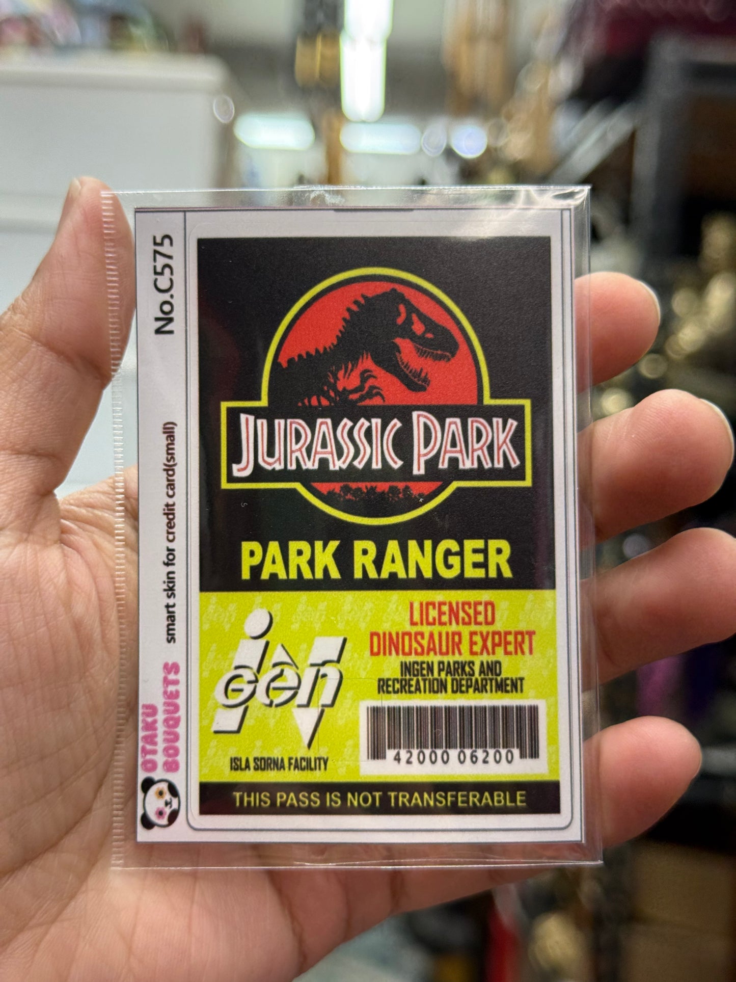 Dinoworld ID Card Credit Card Sticker