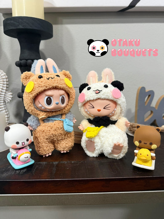 Bubu and Dudu Yier Forever Labubu Anime Costume Cosplay Clothes 17cm