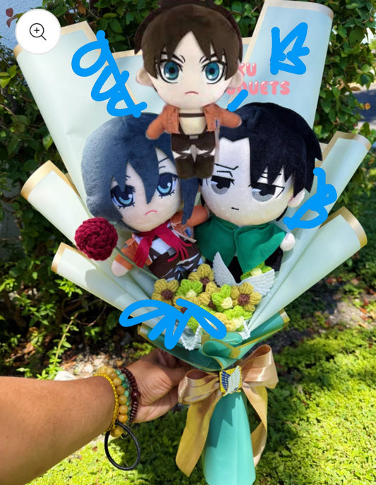 Villain or Foe, Short King and Oriental Cousin Attack on “Giant” Custom Bouquet (Copy)