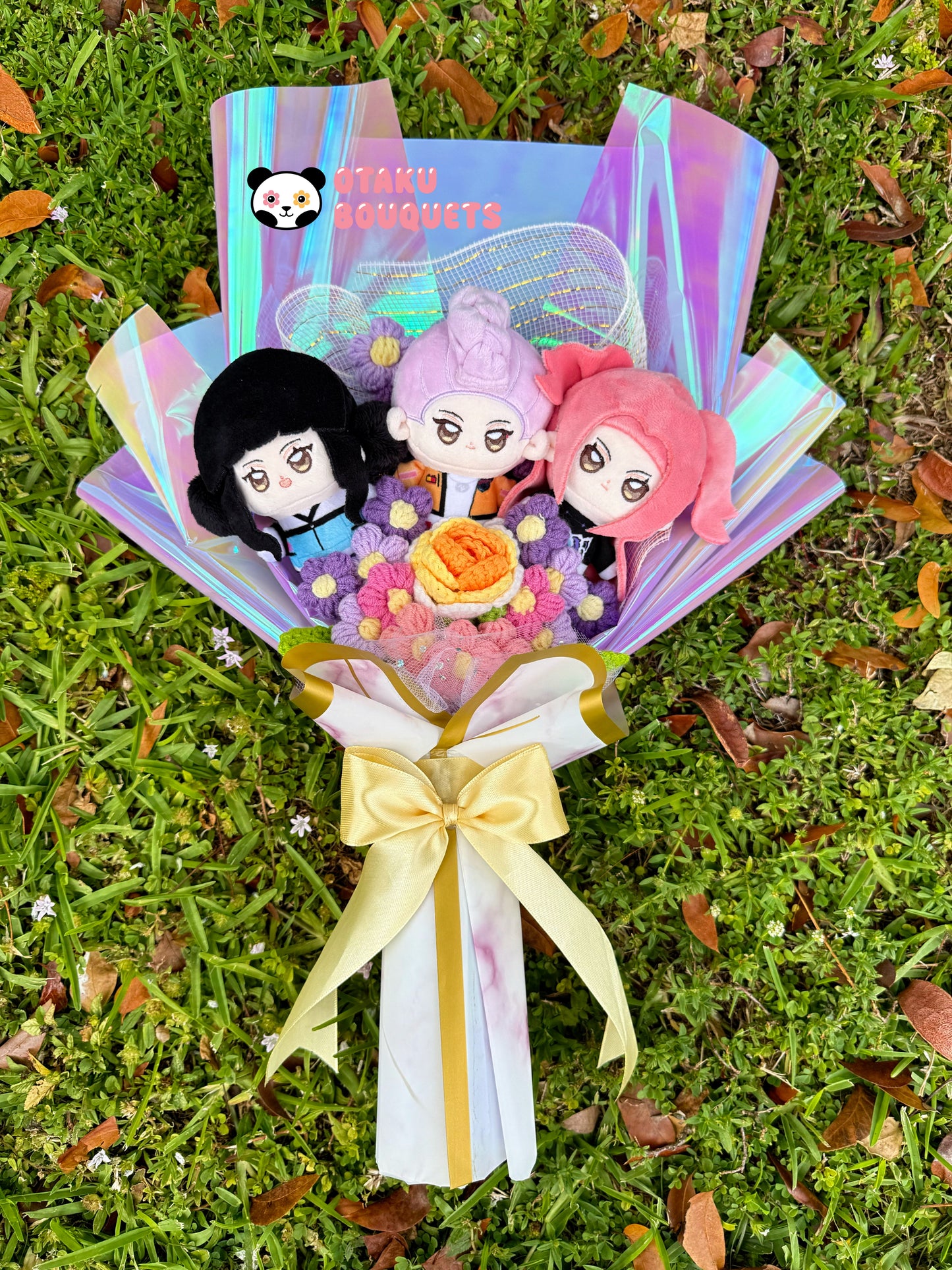 K pop Demon Slayers Huntrix Plushie Bouquet