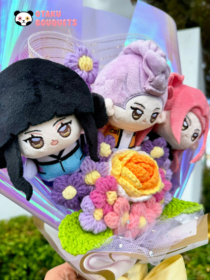 K pop Demon Slayers Huntrix Plushie Bouquet