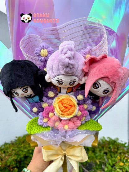 K pop Demon Slayers Huntrix Plushie Bouquet