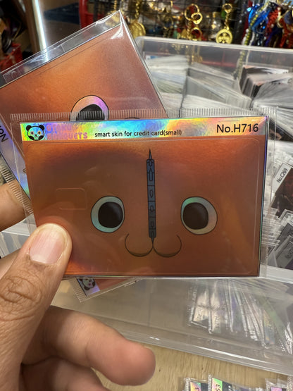 Pochiita Chainsaw Man Holographic Anime Credit Card Sticker