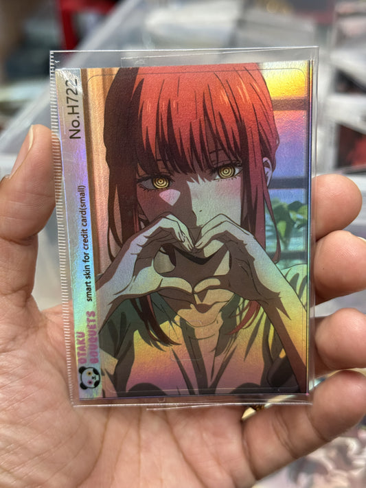 Makyma Chainsaw Man Holographic Anime Credit Card Sticker