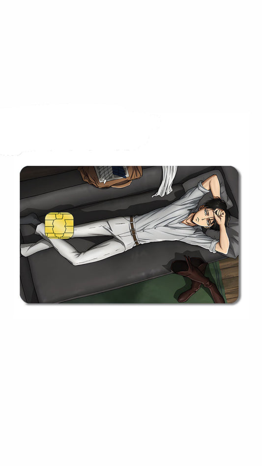Levii Attack on Titaans Anime Credit Card Sticker