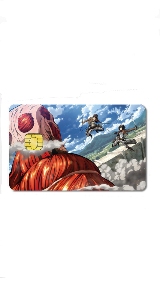 Attack on Titaans Anime Credit Card Sticker