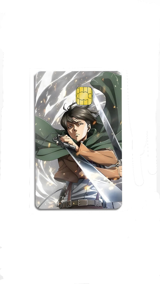 Levii Attack on Titaans Anime Credit Card Sticker