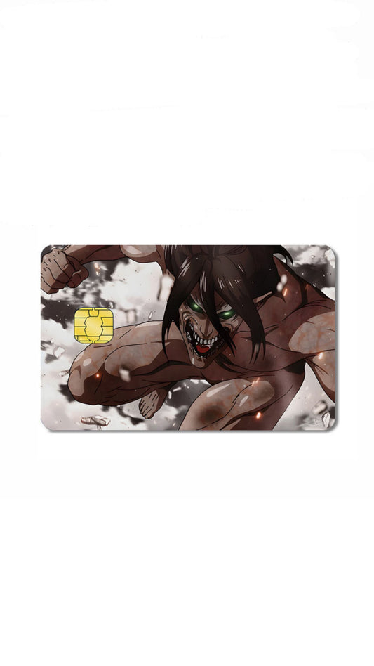 EAron Attack on Titaans Anime Credit Card Sticker
