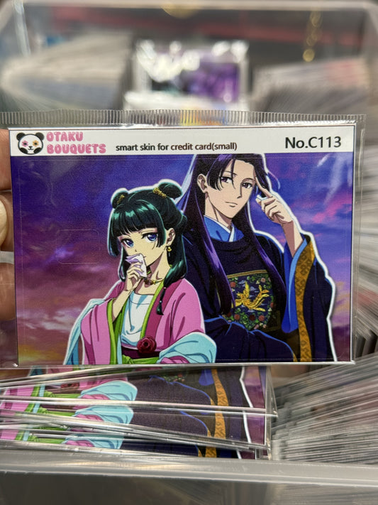 Apothecary Diary MaoMao and Ginshin Anime Credit Card Sticker
