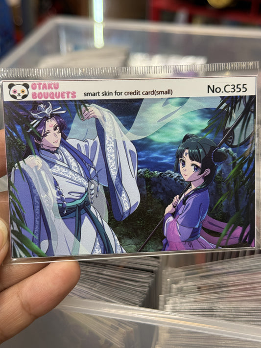 Moon Goddess Dance Apothecary Diary MaoMao and Ginshin Anime Credit Card Sticker