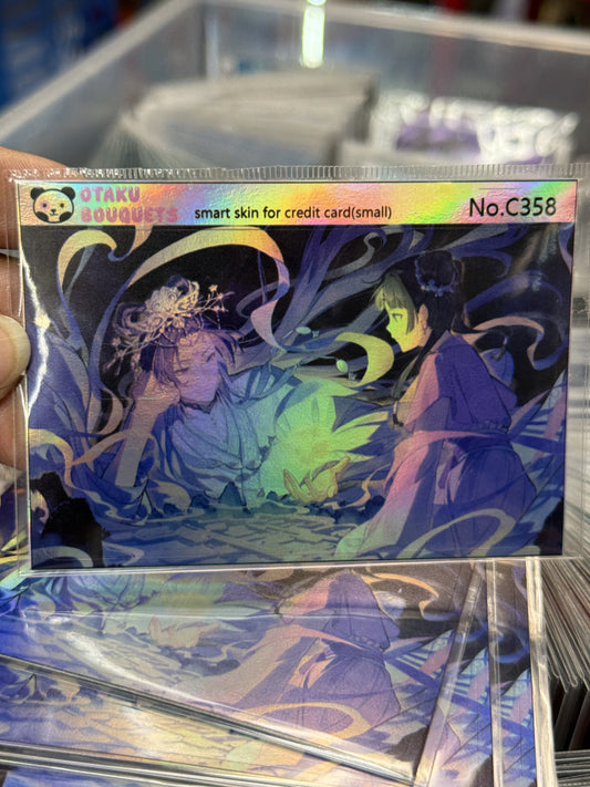 Moon Goddess Dance Apothecary Diary MaoMao and Ginshin Anime Credit Card Holographic Sticker