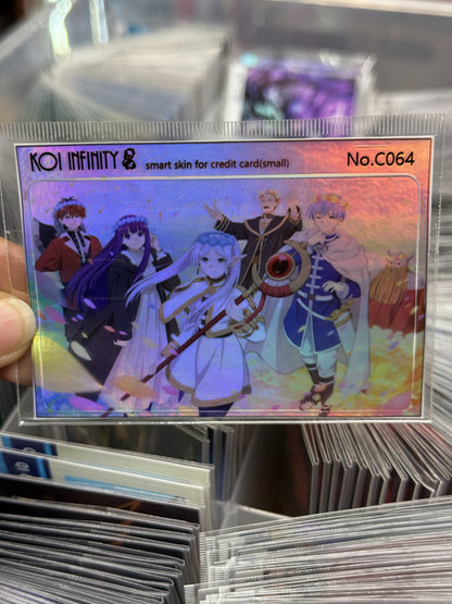 Free-ren and Team Holographic Anime Credit Card Sticker