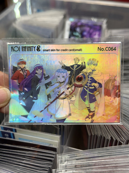Free-ren and Team Holographic Anime Credit Card Sticker