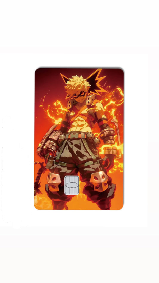 BiyaQ Holographic My Hero Academia Anime Credit Card Sticker