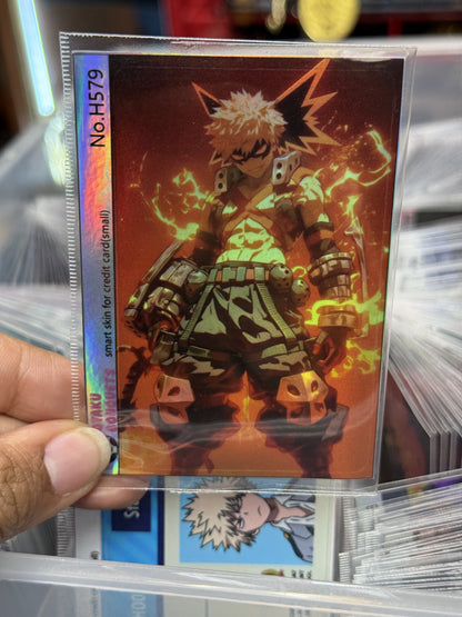 BiyaQ Holographic My Hero Academia Anime Credit Card Sticker