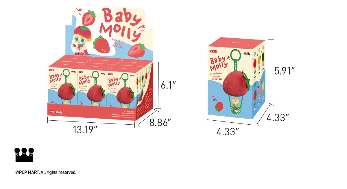 Baby Molly Fruity Aroma Series Sachet Pendant Blind Box Figure