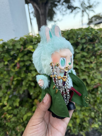 3 Sword Stule Pirate Doll Labubu Anime Costume Cosplay Clothes 17cm