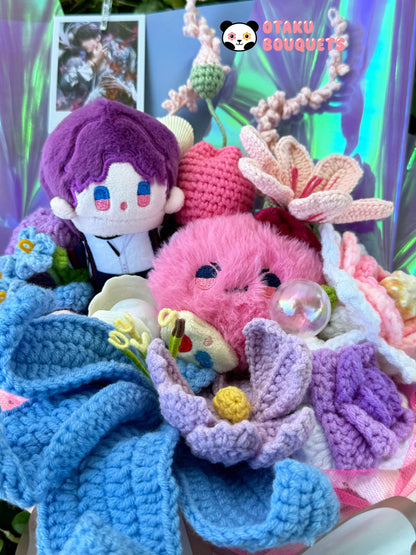 Rafayel Love and Deepspace LAD Plushie Crochet Flower Bouquet