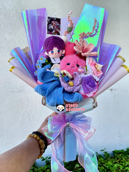 Rafayel Love and Deepspace LAD Plushie Crochet Flower Bouquet