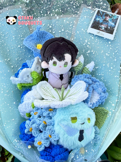 Zayne Love and Deepspace LAD Plushie Crochet Flower Bouquet
