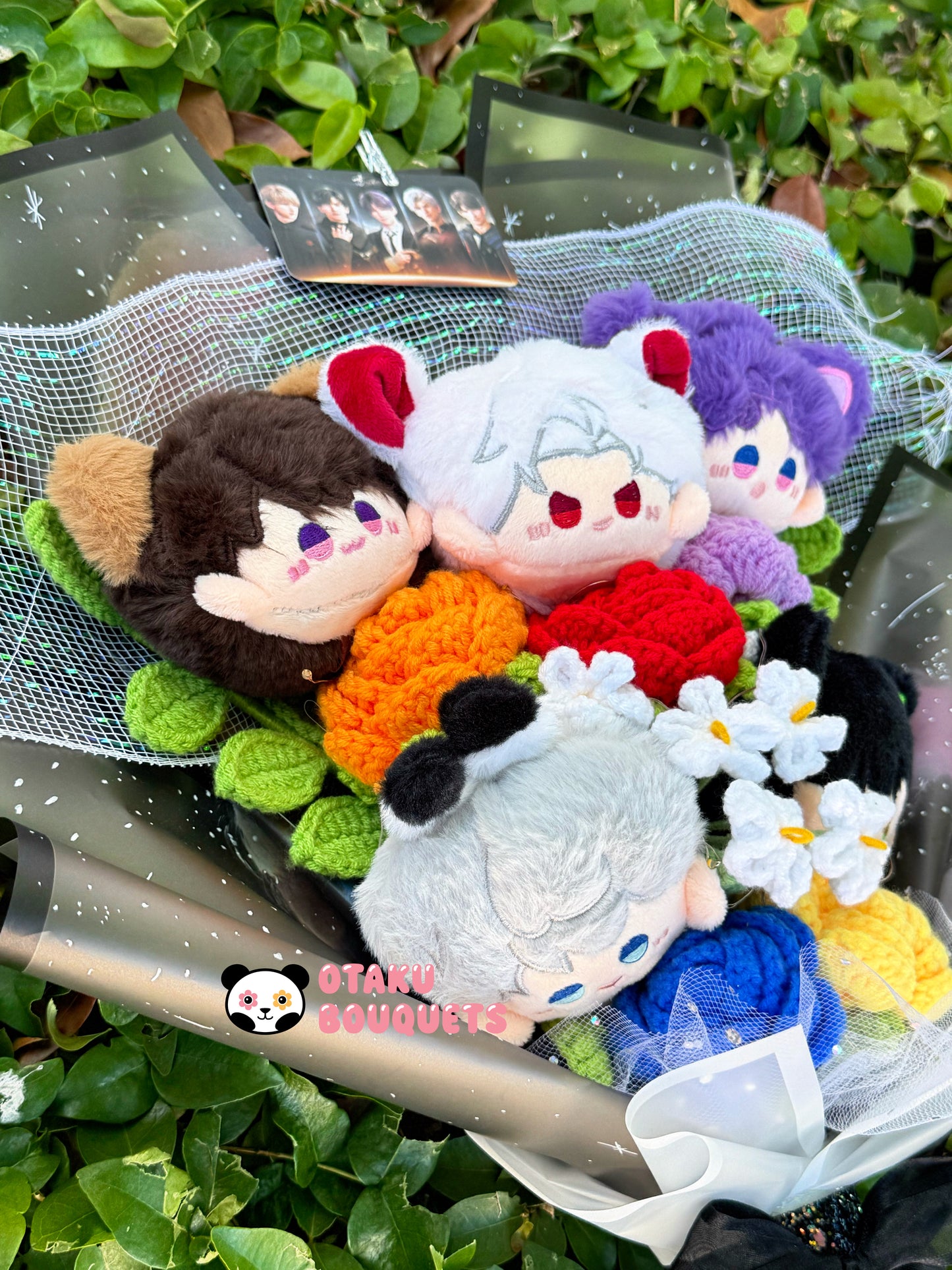 Love and Deepspace LAD Plushie Crochet Flower Bouquet