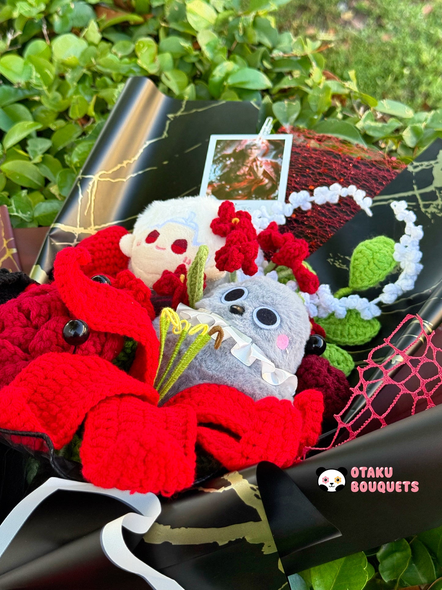 Sylus Love and Deepspace LAD Plushie Crochet Flower Bouquet