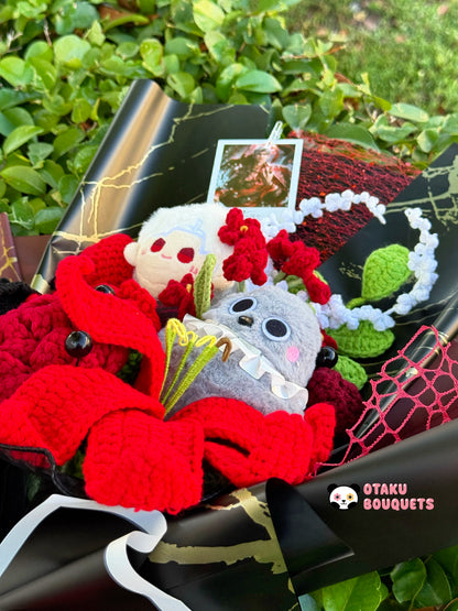 Sylus Love and Deepspace LAD Plushie Crochet Flower Bouquet