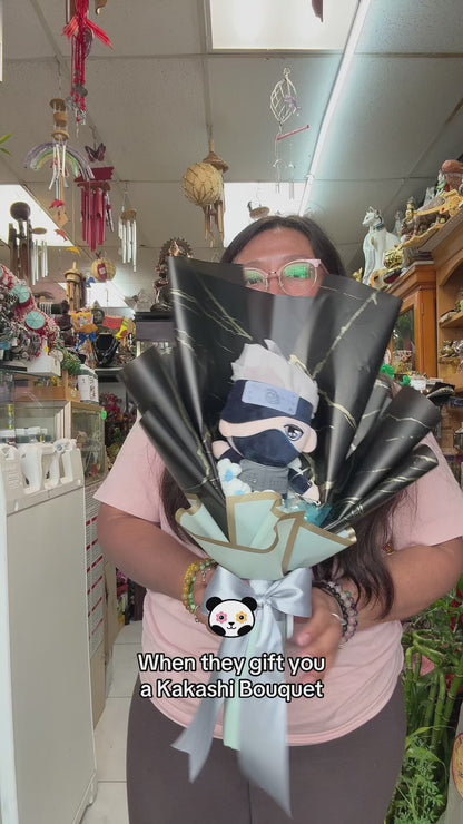 Copy Ninja Light Up Crochet Flower Plushie Bouquet