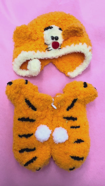 Tiger Disney Winnie the Pooh Crochet Labubu Anime Costume Cosplay Clothes