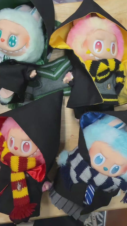 Magical School Set Robes and Tie Doll Costume Cosplay Clothes 17cm