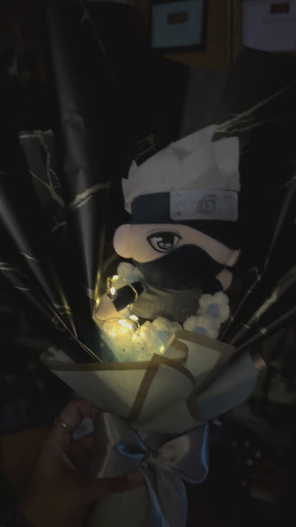 Copy Ninja Light Up Crochet Flower Plushie Bouquet