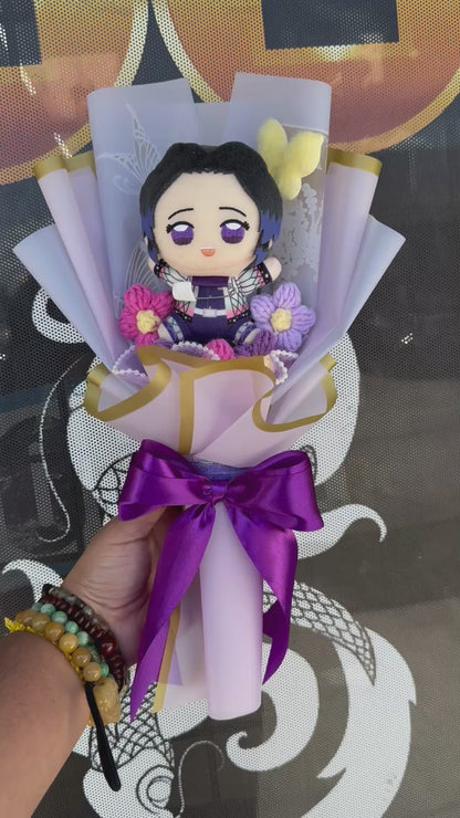 Small Shinobu Kocho Hashira Demon Slayer Japanese Plush Bouquet